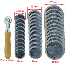 Parche de goma para reparación de neumáticos, herramienta para coches y motocicletas, para bicicletas, más de 30, 32mm, 43mm y 57mm