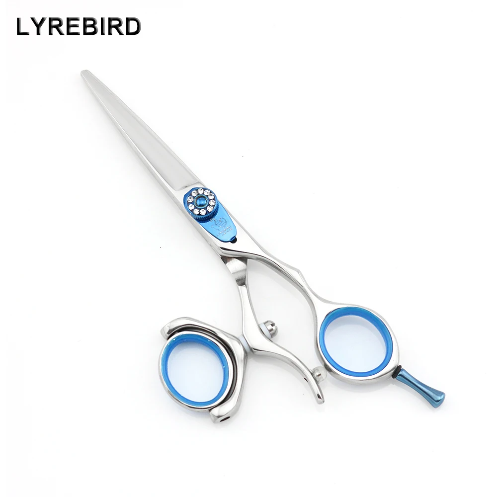 Hair Cutting Scissors 9cr13 5.5 INCH or 6 INCH 360 thumb swivel scissors Barber Scissors Lyrebird HIGH CLASS Simple packing NEW