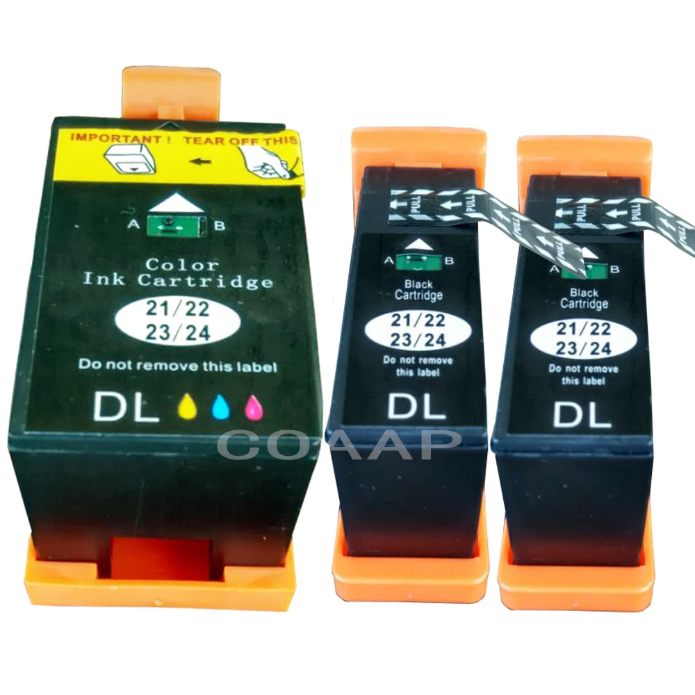 3 Ink Cartridges For Compatible Dell V313 V313W V515W P513W P713W V715W Printer 21/ 22 series