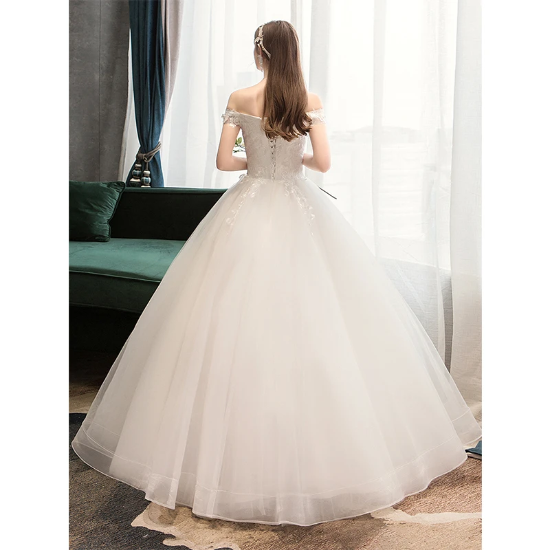 Vestido De Novia elegante con Apliques De encaje, traje De Novia De tul, talla grande, 25, 2022