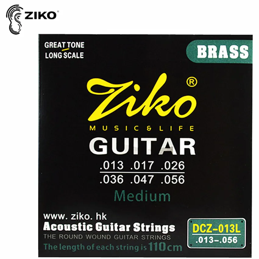 

ZIKO DCZ-013L 013-056 Brass Acoustic Guitar Strings Round Wound Strings Accessories Parts