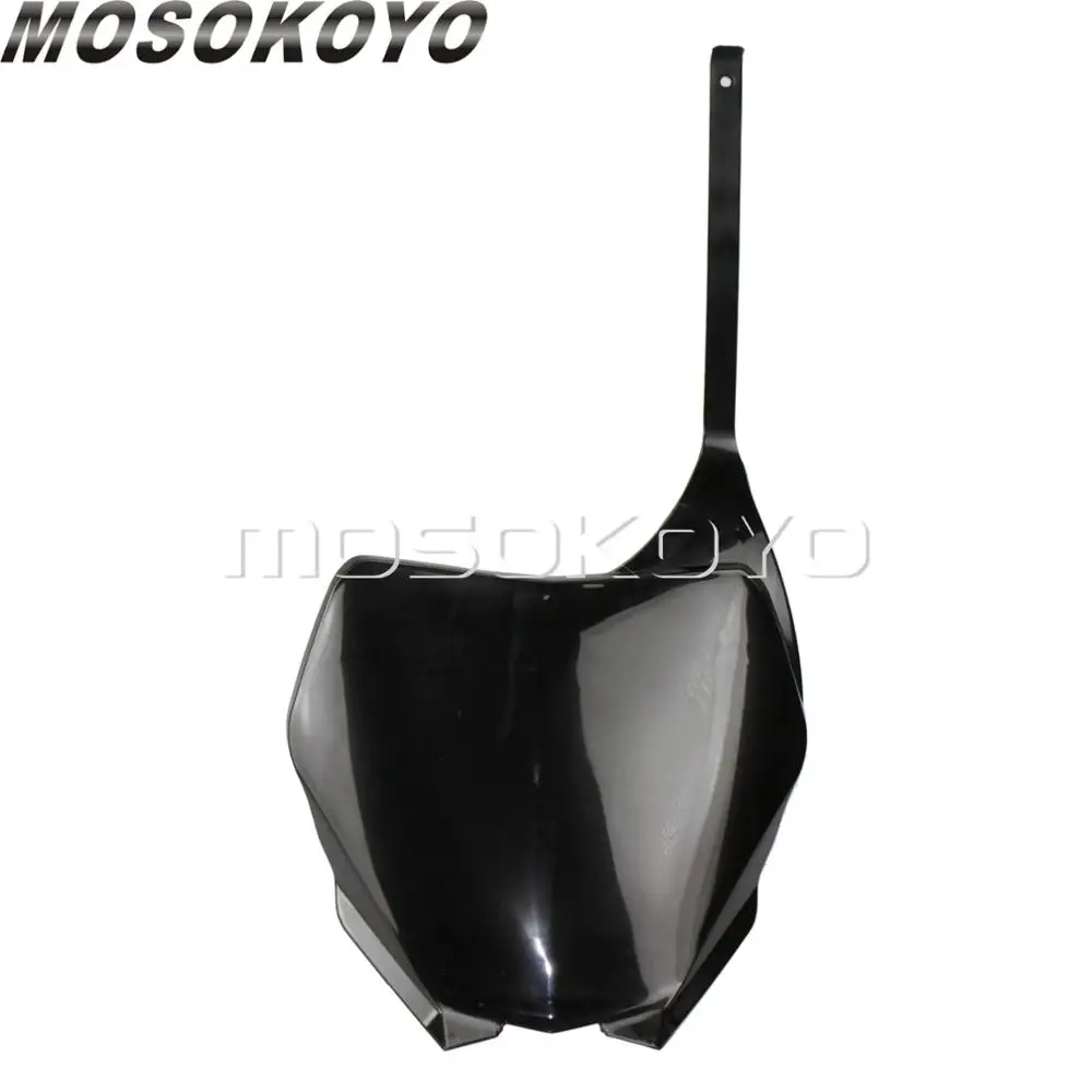 Black For Yamaha YZ125 YZ250 YZ250F YZ450F WR250F WR450F WR 250 F YZ 125 250 250F 450F MX Motocross Plastic Front Number Plate