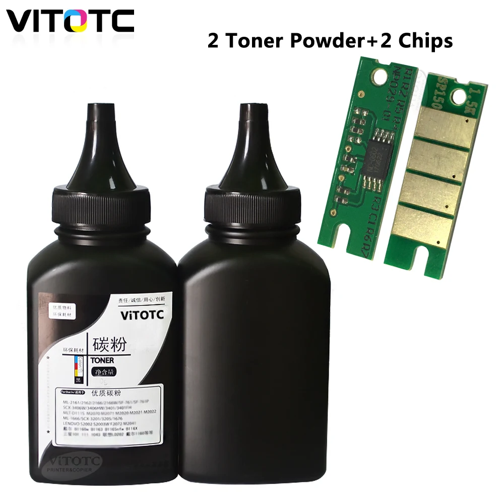 For Ricoh SP 150su SP150 150 SP150su SP150w SP150suw SP150su SP150w Refill Toner Powder 2 Bottle Toners + 2 Cartridge Chips