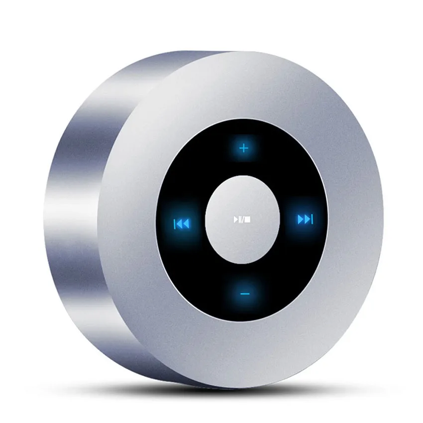 Aimitek A8 Mini Wireless Bluetooth Speaker Portable Touch Screen Stereo Subwoofer MP3 Player with Microphone TF Card Slot AUX-in