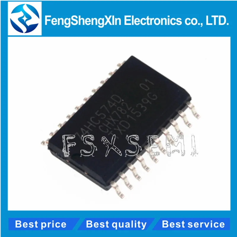 

100pcs/lot 74HC574D 74HC574 SOP20-7.2MM Digital logic chip