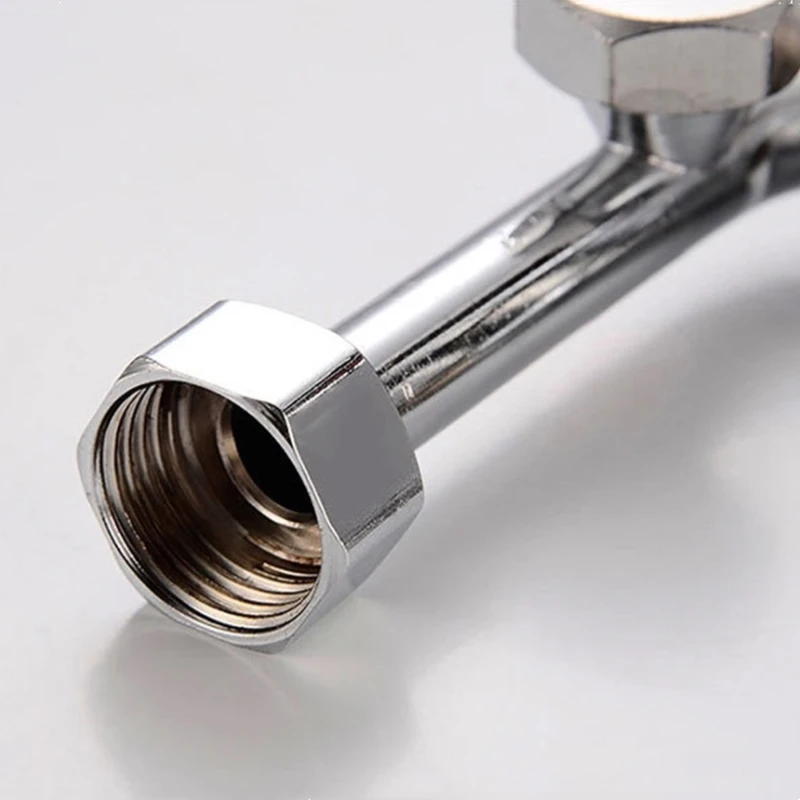 1pc Bathtub Faucet Brass 2-Function Outlet Wall Mounted Bath Shower Faucets Mixer Tap Chrome Finished