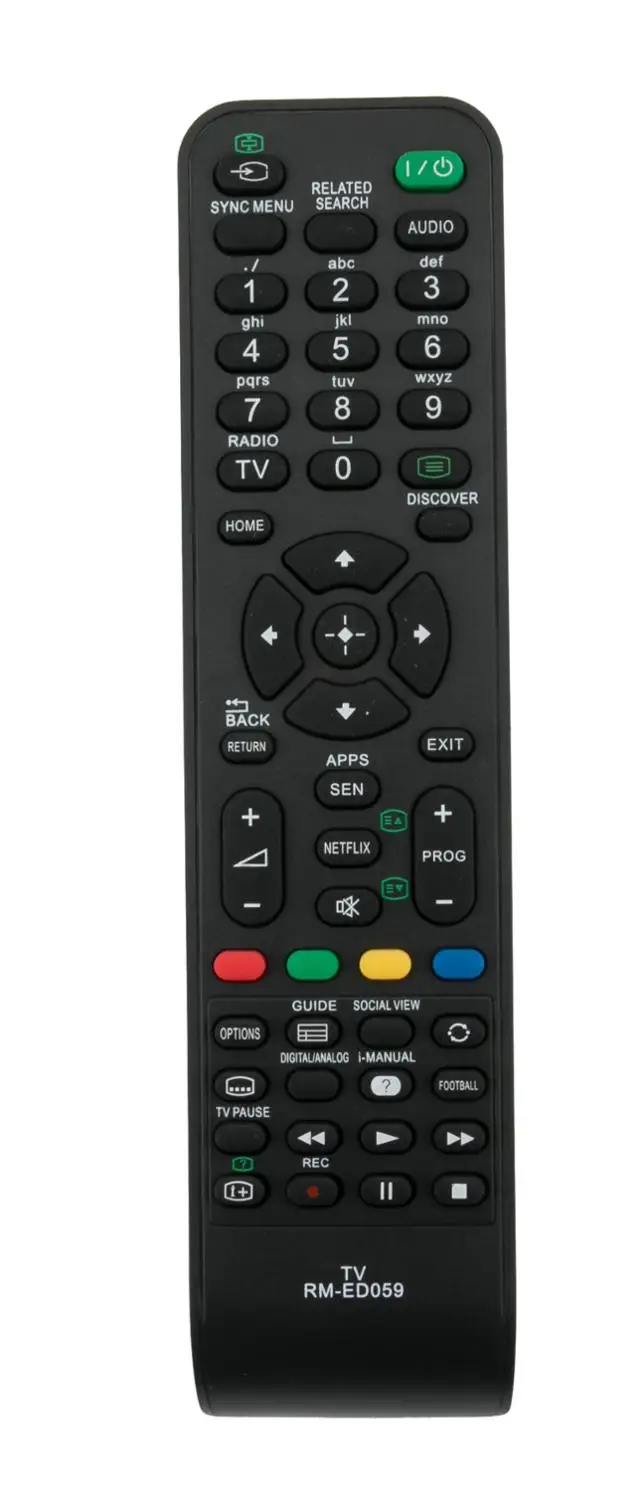 New RM-ED059 TV Remote Control for Sony TV KDL-48W585B KDL-50W706B KDL-40W605B 32W705B