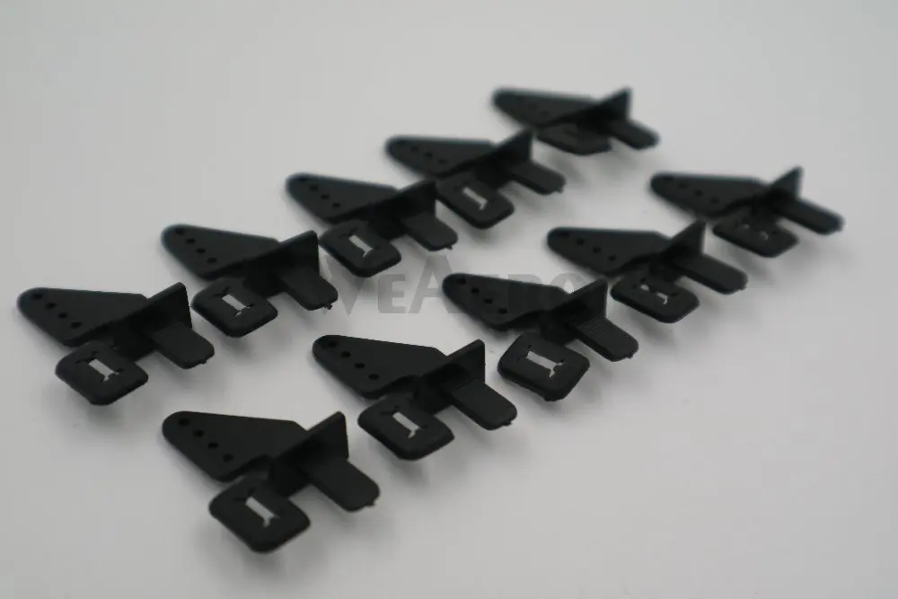 10pcs* Self-Locking Triangle Control Horn D1mm*H10mm Black Color