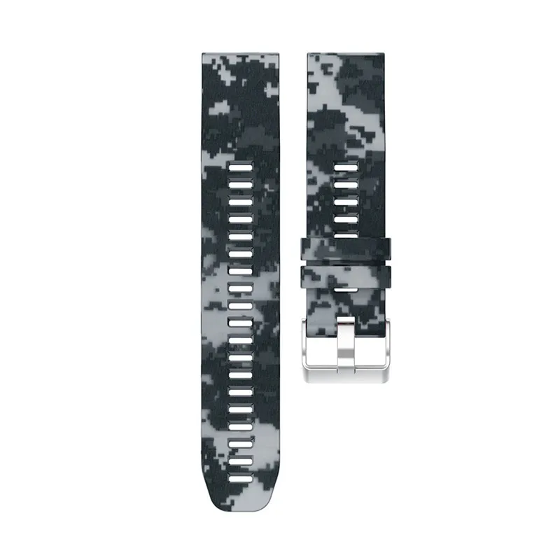 Garmin fenix 5 5 plus 6 6 pro forerunner 935 945用22mmクイックリリースウォッチストラップ,シリコンスポーツプリント時計バンド