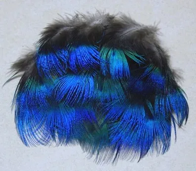 

Hot sale! 100pcs/Lot Approx 5-7cm BLUE PEACOCK BODY PLUMAGE FEATHERS,Peacock Feathers