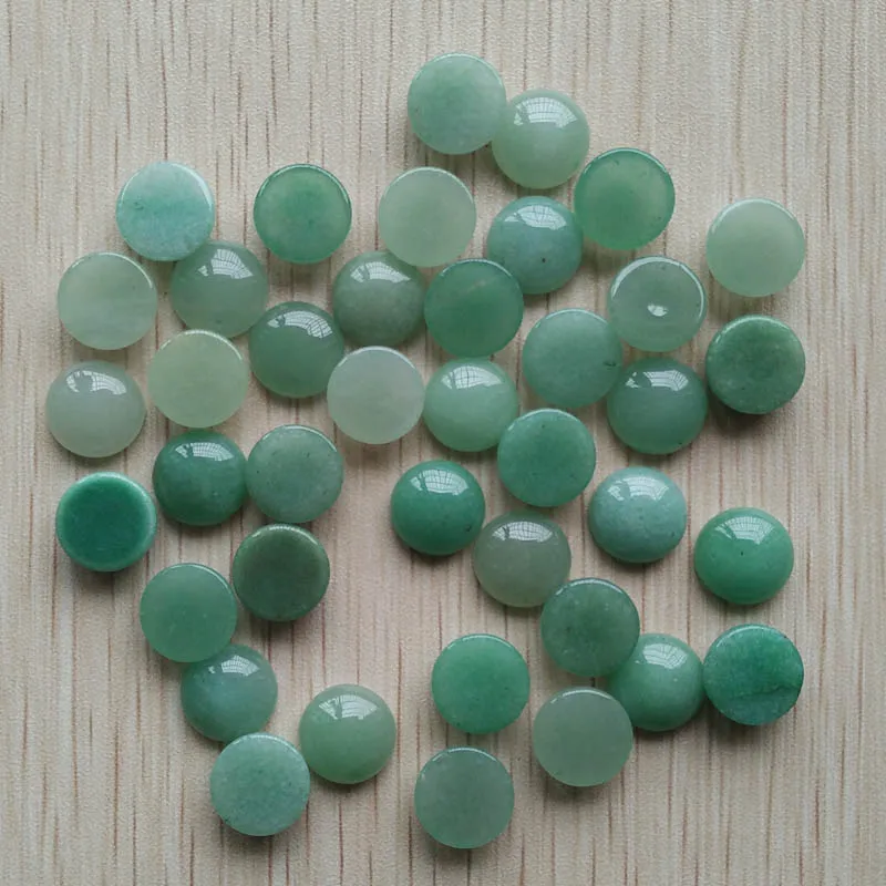 Moda top quality natural verde aventurina redonda CAB CABOCHON 12mm contas para fazer jóias por atacado 50pcs frete grátis