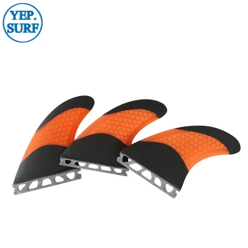 prancha quilhas de Honeycomb Surf Board Fin Single Tabs Fin M/L Surf carbon fiber Fin Fibreglass Fin Quilhas barbatanas