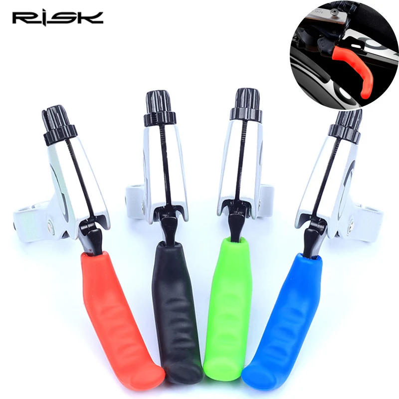 RISK 1 Pair Mountain Bike Brake Lever Protector Cover Silicone Soft Road MTB Bicycle Universal Brake Handle Case Cap Non-slip