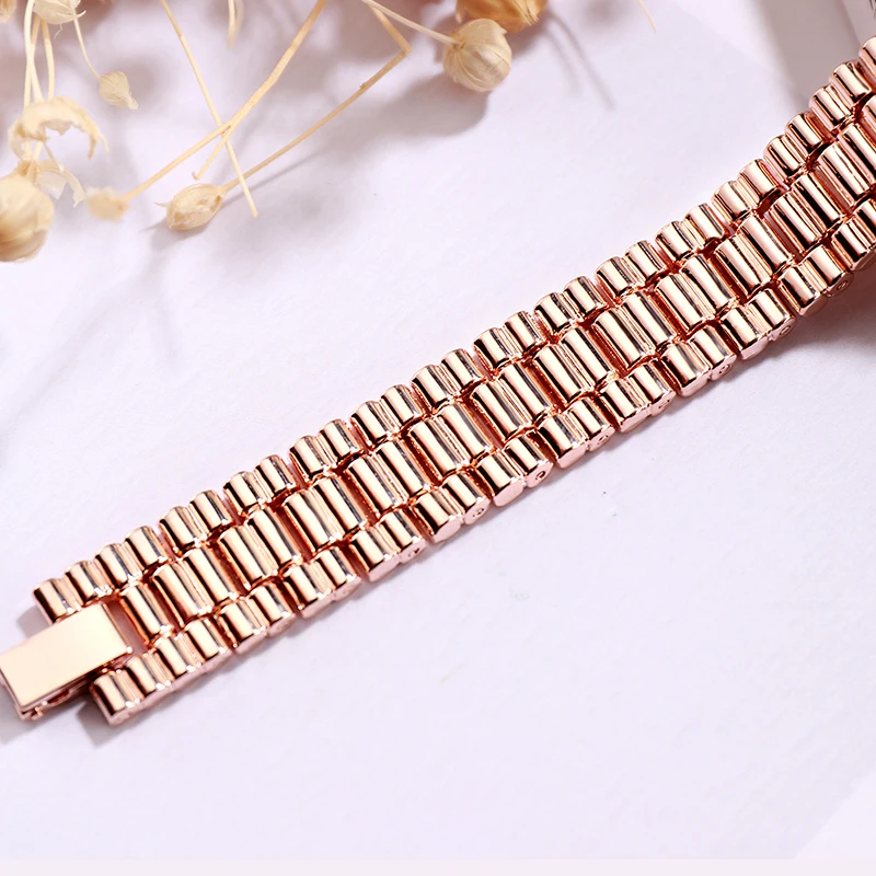 GEDI Rosegold นาฬิกาผู้หญิงควอตซ์นาฬิกากันน้ำผู้หญิงนาฬิกาแฟชั่นแบรนด์หรูนาฬิกาข้อมือสตรี 2019