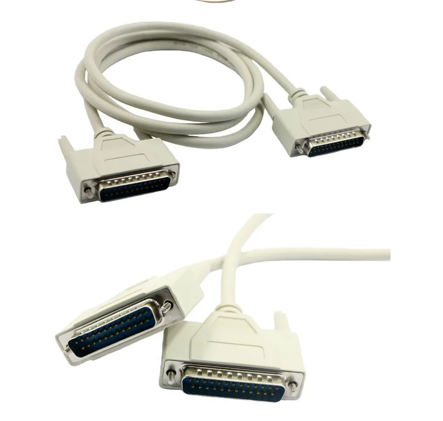 25Pin DB25 Parallel Male to Male LPT Printer DB25 M-M Cable 1.5M computer cable Printer connection extending Cable 25Pin 3M 5M