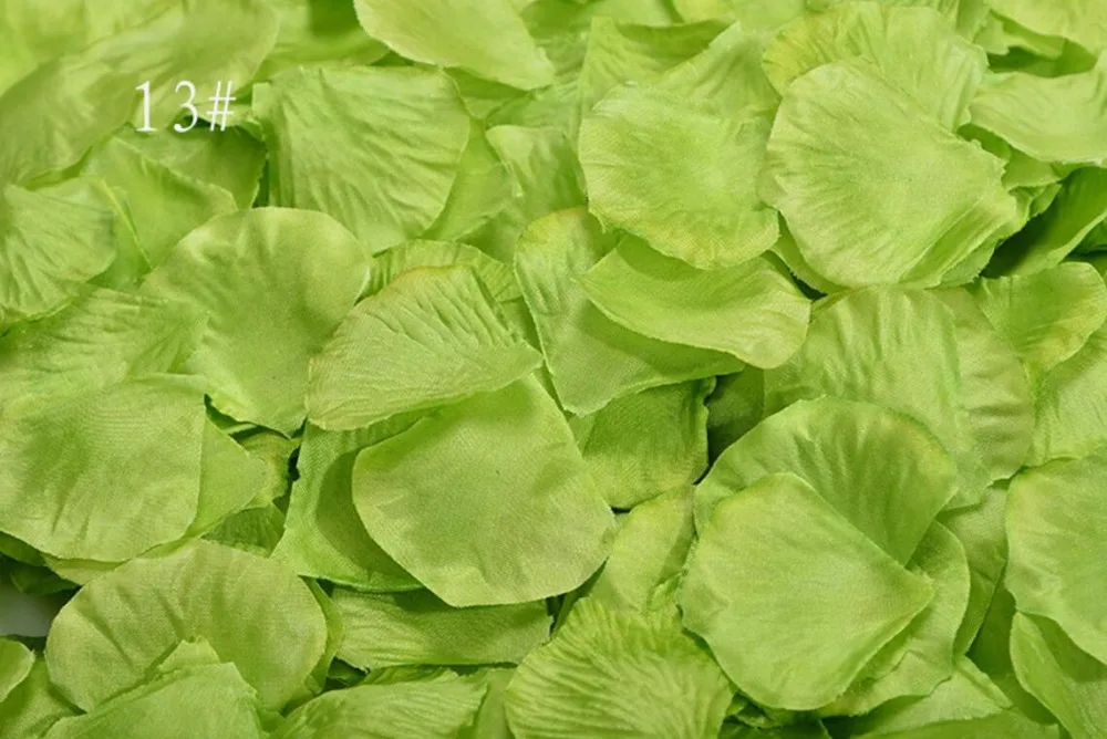 5,000pcs 4.5*4.5cm Green Rose Flower Leaves Petals For Wedding Party Holiday Venue Decoration Color-13