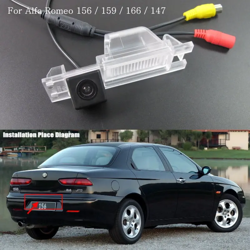 

LYUDMILA Car Rear Camera FOR Alfa Romeo 156 166 / Reversing Parking Camera / High Definition / License Plate Light Installation