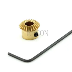 1pcs 0.5M 24T Metal Umbrella Tooth Bevel Gear Helical Motor Gear 24 Tooth 4mm/5mm Bore 3mm Width