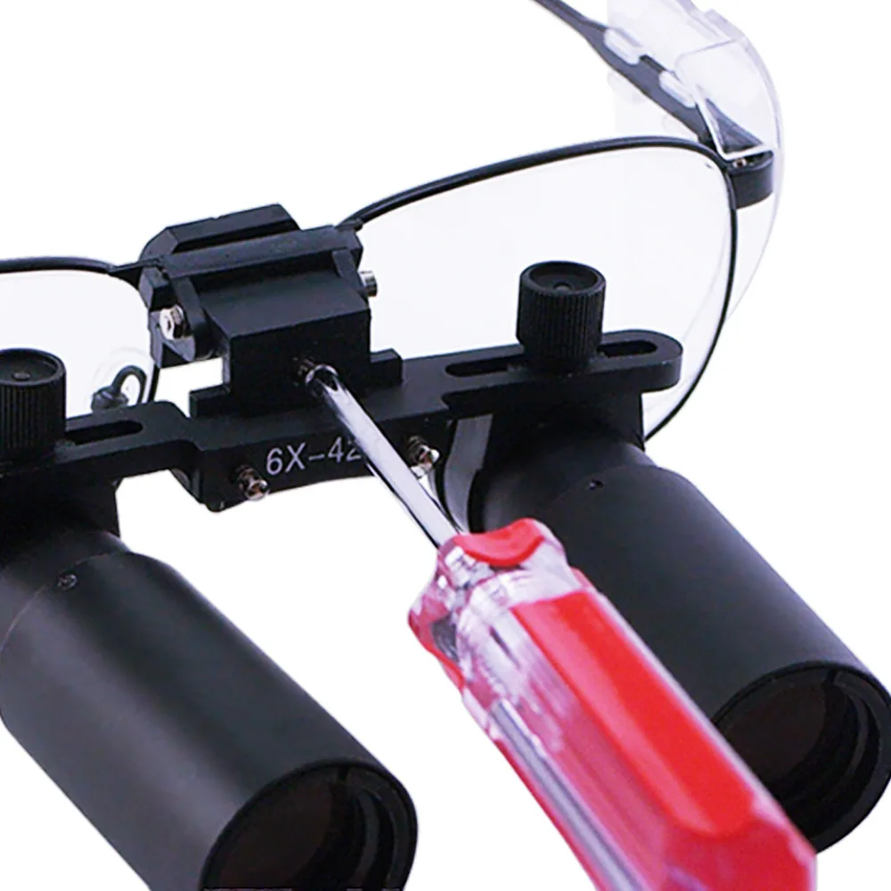 Keplerian Style 6.0x Magnification Binocular Dental Loupes Surgical Medical Dentistry Frame 420mm Working Distance