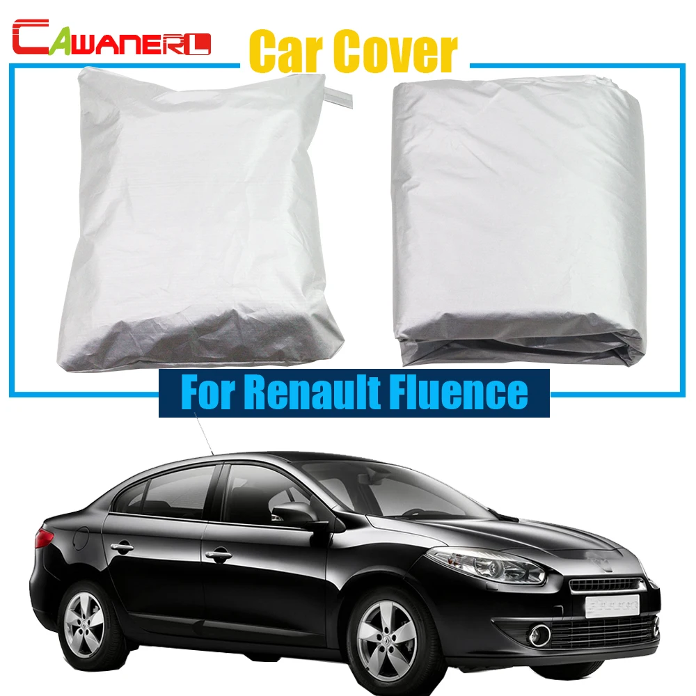 

Cawanerl Car Cover Outdoor Anti UV Rain Snow Sun Resistant Protector Cover Sun Shade For Renault Fluence