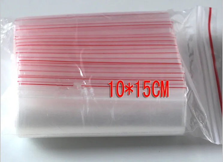 500PCS 10x15cm Transparent Travel Plastic Bag Gift Packaging Bag For Necklace/jewelry Small Ziplock Clear Self Seal Bags Pe Diy