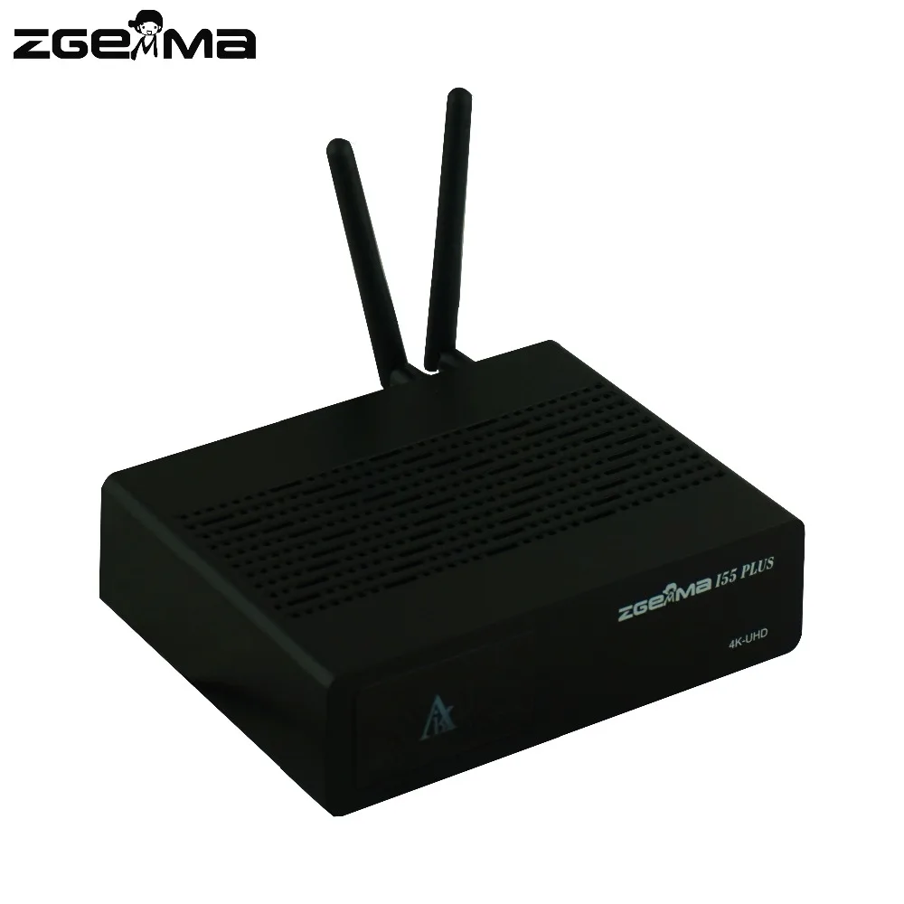 ZGEMMA-IPTV Caixa com WiFi embutido, i55 Plus, 4K, UHD, Enigma2, Linux, SO, H.265, HEVC Multistream, Novo