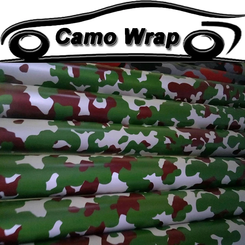 

Car Styling Army Green Vinyl Film Car Sticker Wrap Forest Green Camouflage Vehicle Foil Wrapping Sheet With Air Free Bubble