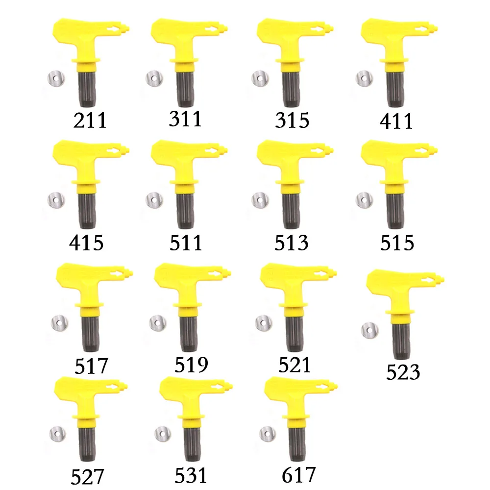 Varies type airless spray gun nozzle 211 311 315 411 415 511 513 515 517 519 521 523 527 airless paint spray tip sprayer nozzles