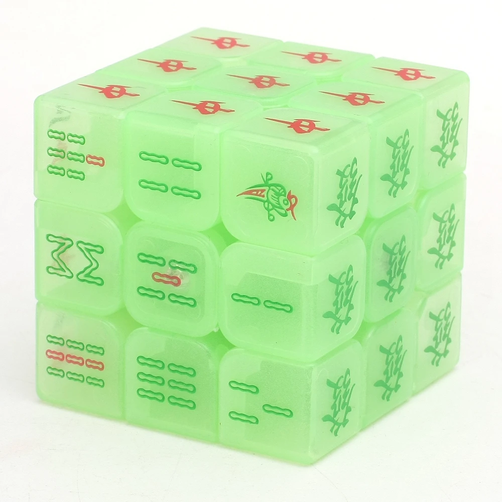 Zcube Leucht Mahjong 3x3x3 Zauberwürfel Geschwindigkeit Puzzle Spiel Cubes Pädagogisches Spielzeug für Kinder Kinder