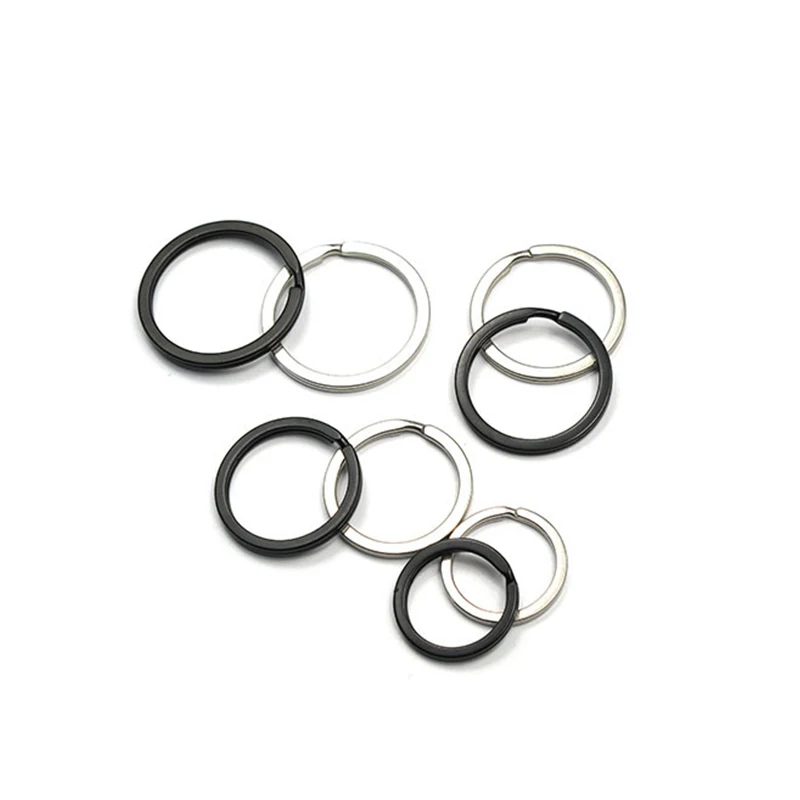 10 Pcs 32mm Metal Key Holder Split Rings Unisex Keyring Keychain Keyfob Accessories Keychain Camping Equipment T