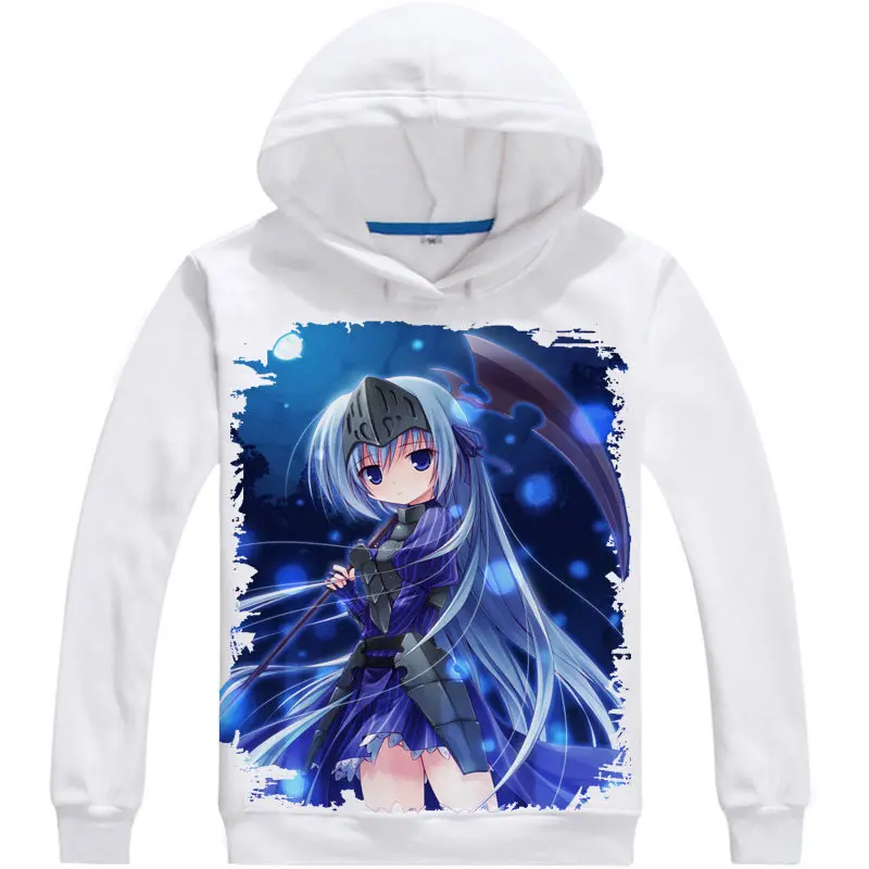 Is This a Zombie Hoodie Anime Eucliwood Hellscythe Cosplay white hoodies Cute Sweatshirts Japanese Cartoon Fans