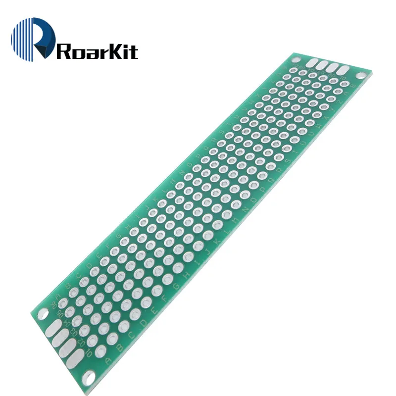 1pcs 2x8 cm PROTOTYPE PCB 2*8cm panel double coating/tinning PCB  Universal Board double Sided PCB 2.54MM board