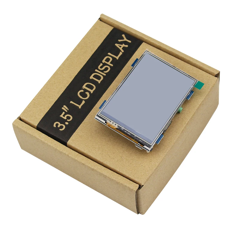 Tela de lcd com sensor de toque raspberry pi 4 model b, 3.5 polegadas, 480x320 a 1920x1080, + capa de acrílico para raspberry pi 4b/3b +/3b