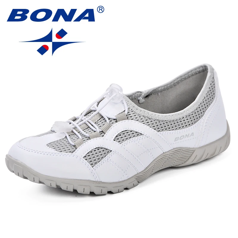 BONA-Chaussures d\'extérieur en maille pour femme, baskets de course respirantes, de sport et d\'athlétisme, nouvelle collection printemps-automne 2019