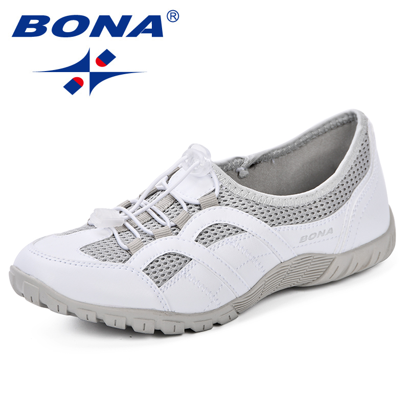  BONA New Outdoors Adults Trainers Running Shoes Woman Mesh Footwear Sport Athletic Breathable Female Sneakers 2019 Spring Autumn 