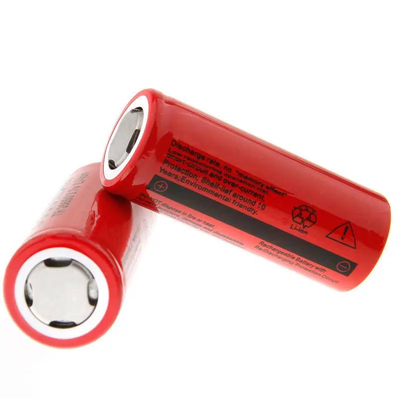 充電式リチウム電池26650,8800mAh,3.7V,26650 V,LED懐中電灯用,充電式,アキュムレータ,26650