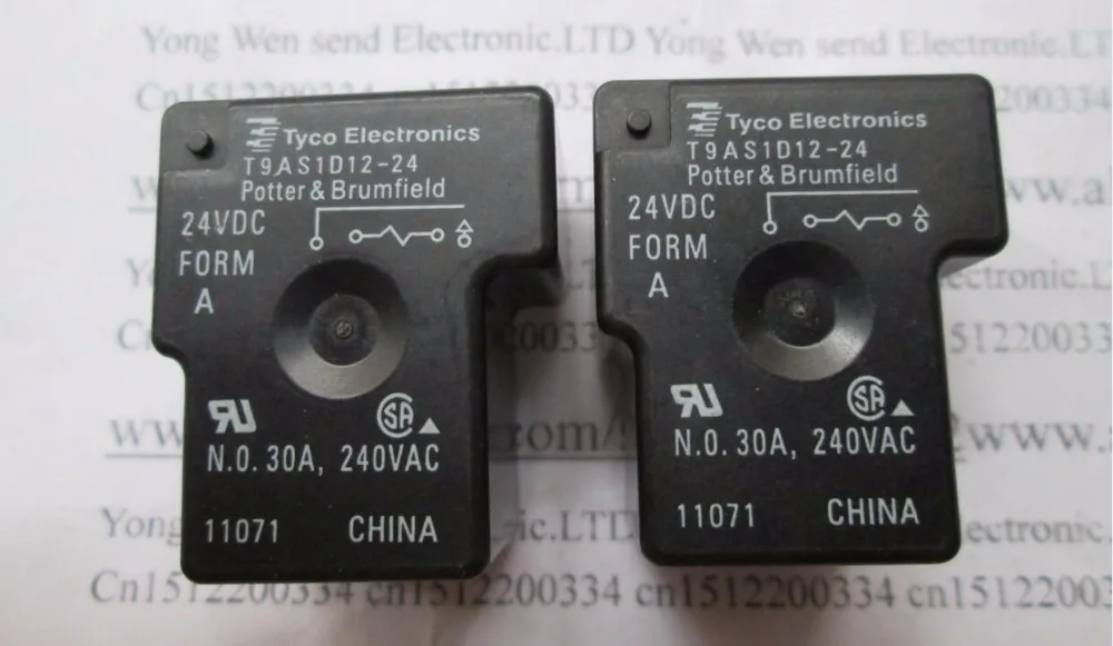 

HOT NEW 24V relay T9AS1D12-24 T9AS1D1224 T9AS1D12-24VDC 24VDC DC24V 24V 30A 240VAC 4PIN