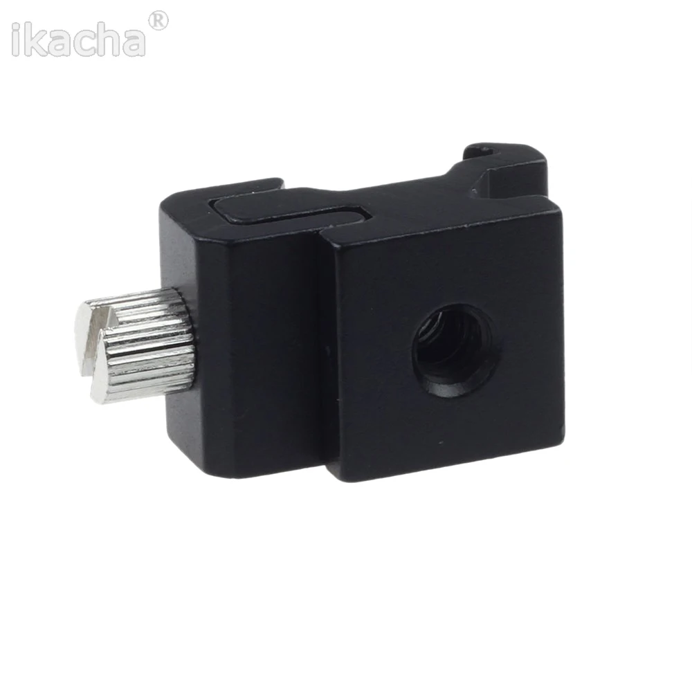Hot Shoe Flash Bracket Camera Metal Cold Shoe Mount Adapter With 1/4 Tripod Screw for Light Stand Tripod Holder