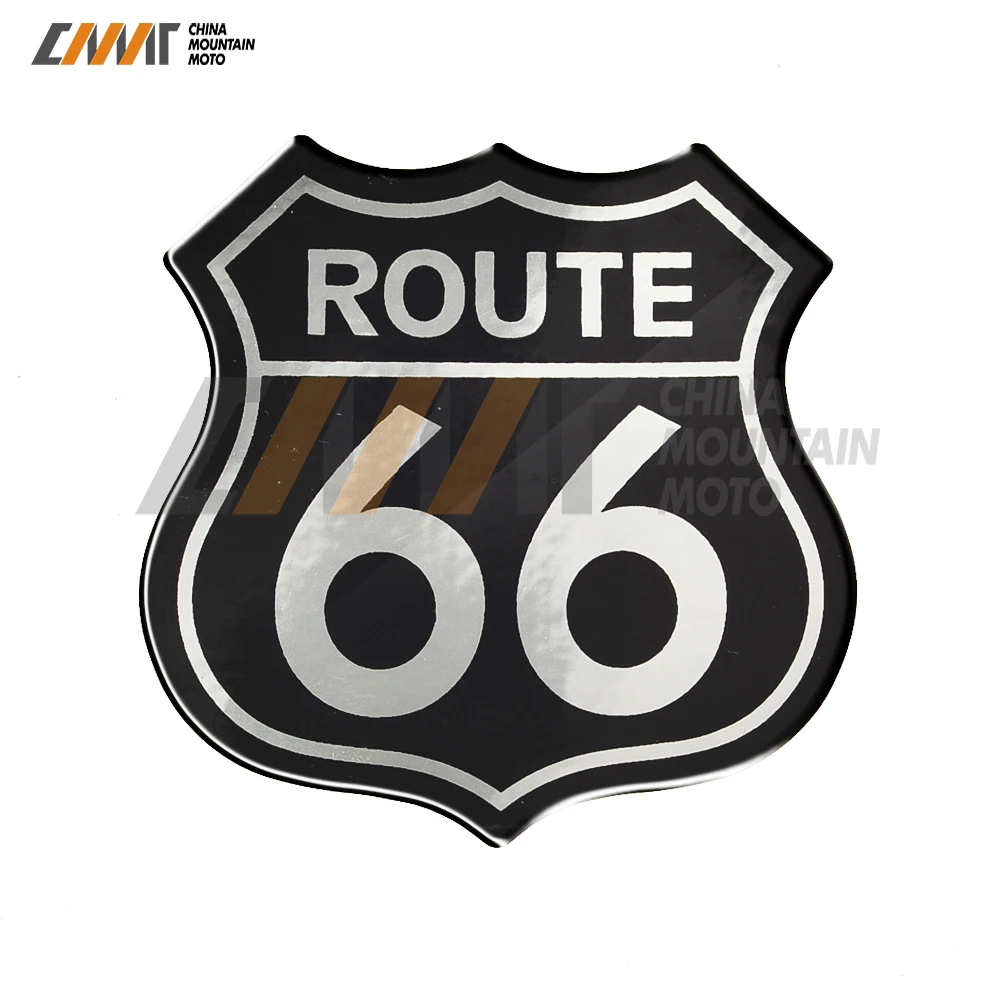 3D Motorcycle Decal America US Route 66 Sticker Car Tail Sticker for Moto ATV