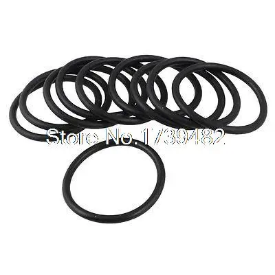 3mm x 40mm Nitrile Rubber O Type Sealing Ring Gasket Grommets Black 10 Pcs