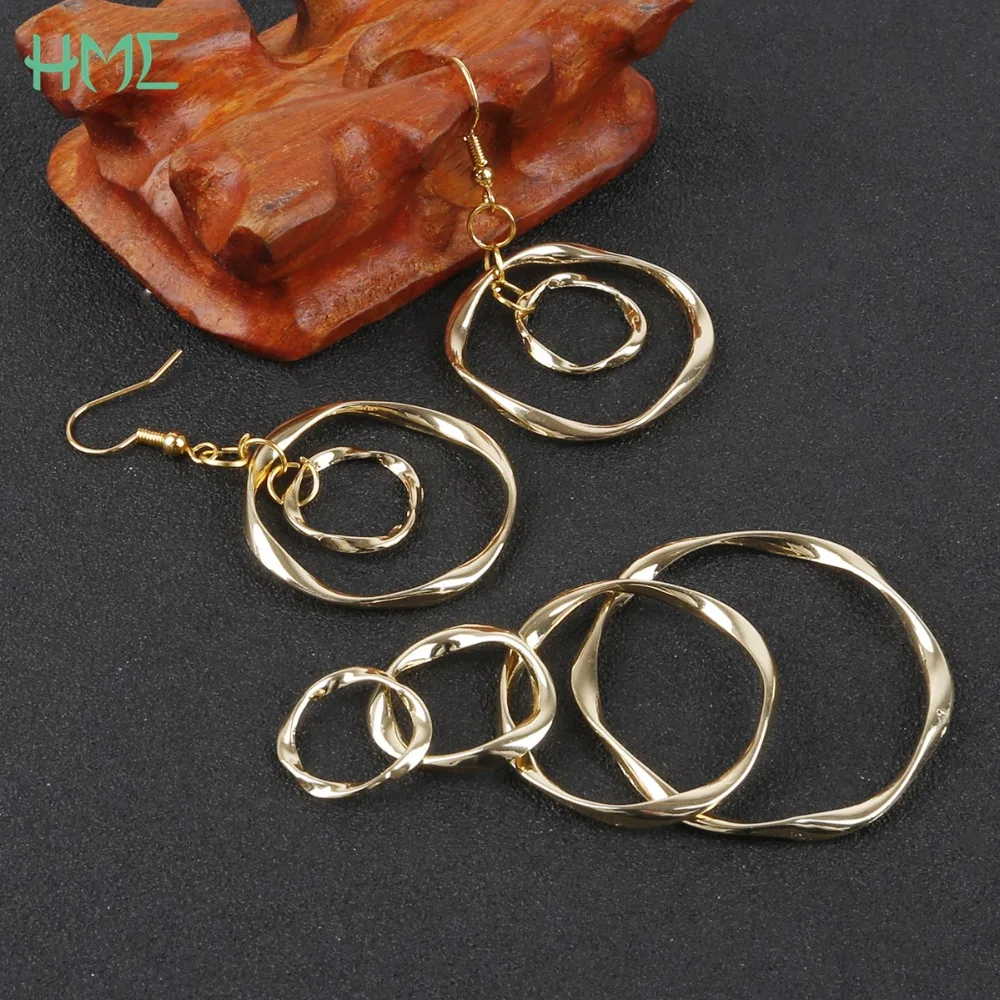 17/20/32/42mm Geometric Circle Shape Zinc Alloy Beads Charm Pendant for DIY Earring Necklace Making Jewelry Findings Accessories