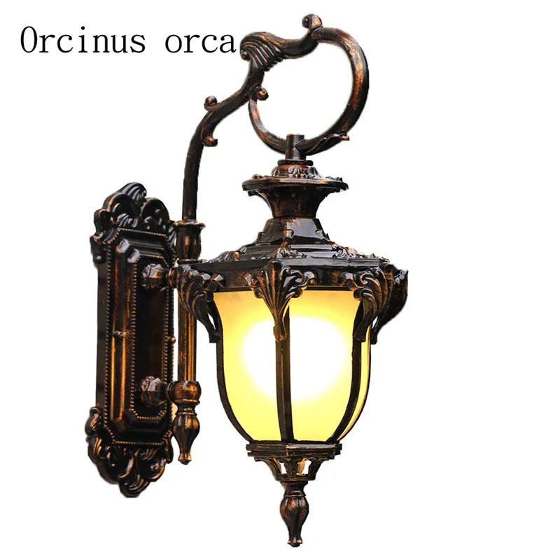 

European style outdoor waterproof wall lamp American Vintage outdoor courtyard lamp balcony living room corridor garden wall lam