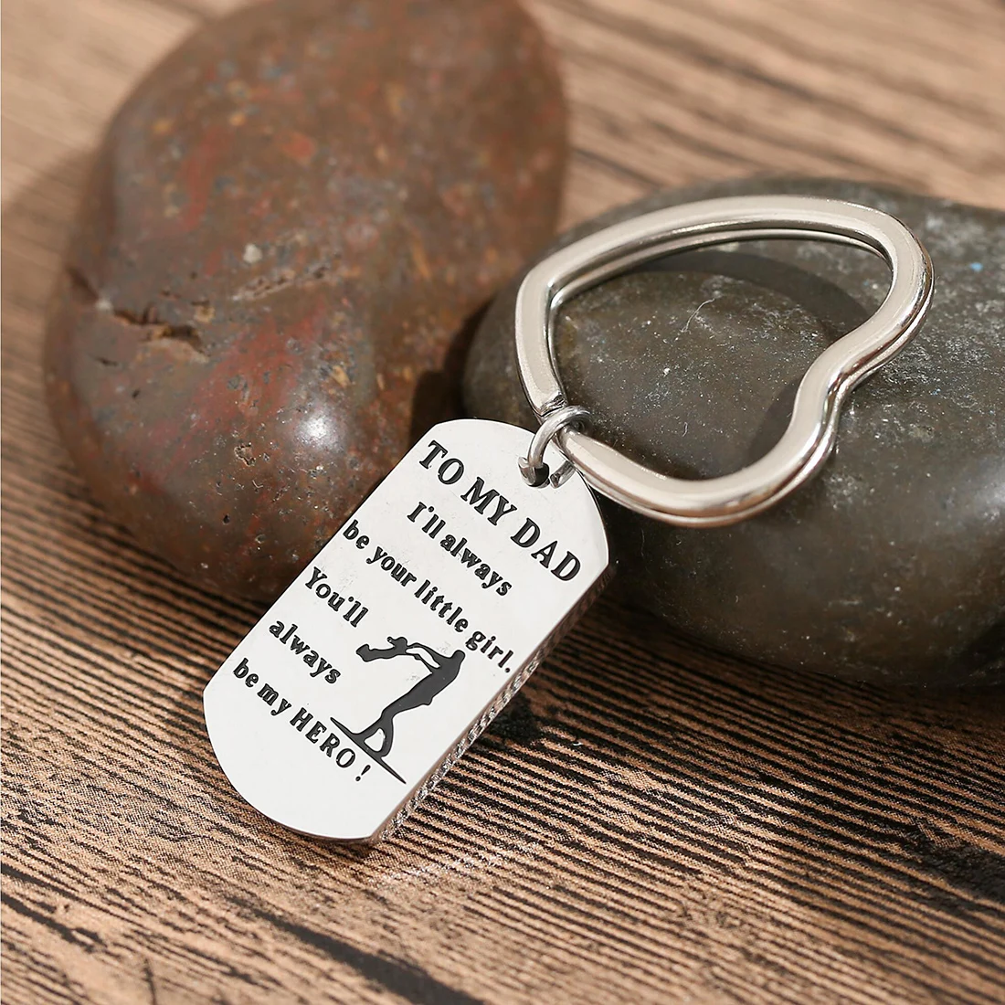 Mesinya 316L S. stahl Inspirational zitate Keychain Schlüssel Ring-3 arten