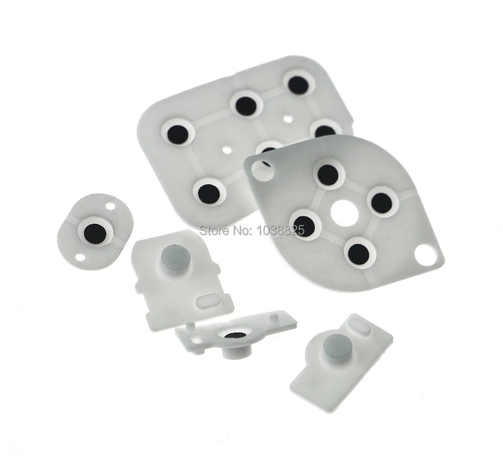 

100sets/lot Replacement Silicon Rubber Pad A B X Y D Pad Buttons for Nintendo N64 Controller Joy Pad Conductive Button