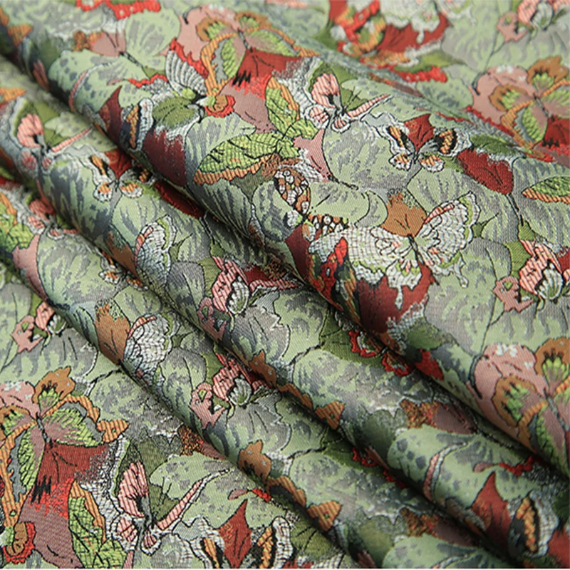 High quality 3D jacquard brocade fabric for dress cushion cover curtain table patchwork upholstery diy handmade cloth
