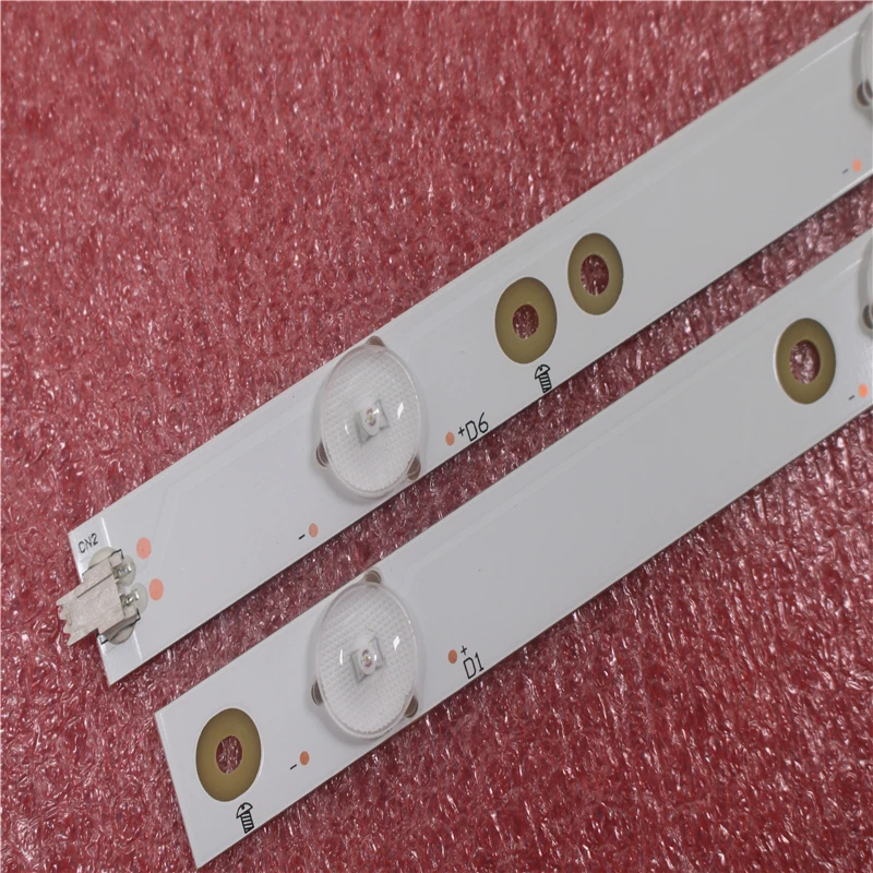 Fita de led retroiluminada philips 50 polegadas 100% mm, peças de tv e computador, 2 peças