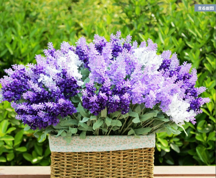 Hot sell 36cm lavender flower real touch artificial silk flower very beatiful for wedding shop and party decoration