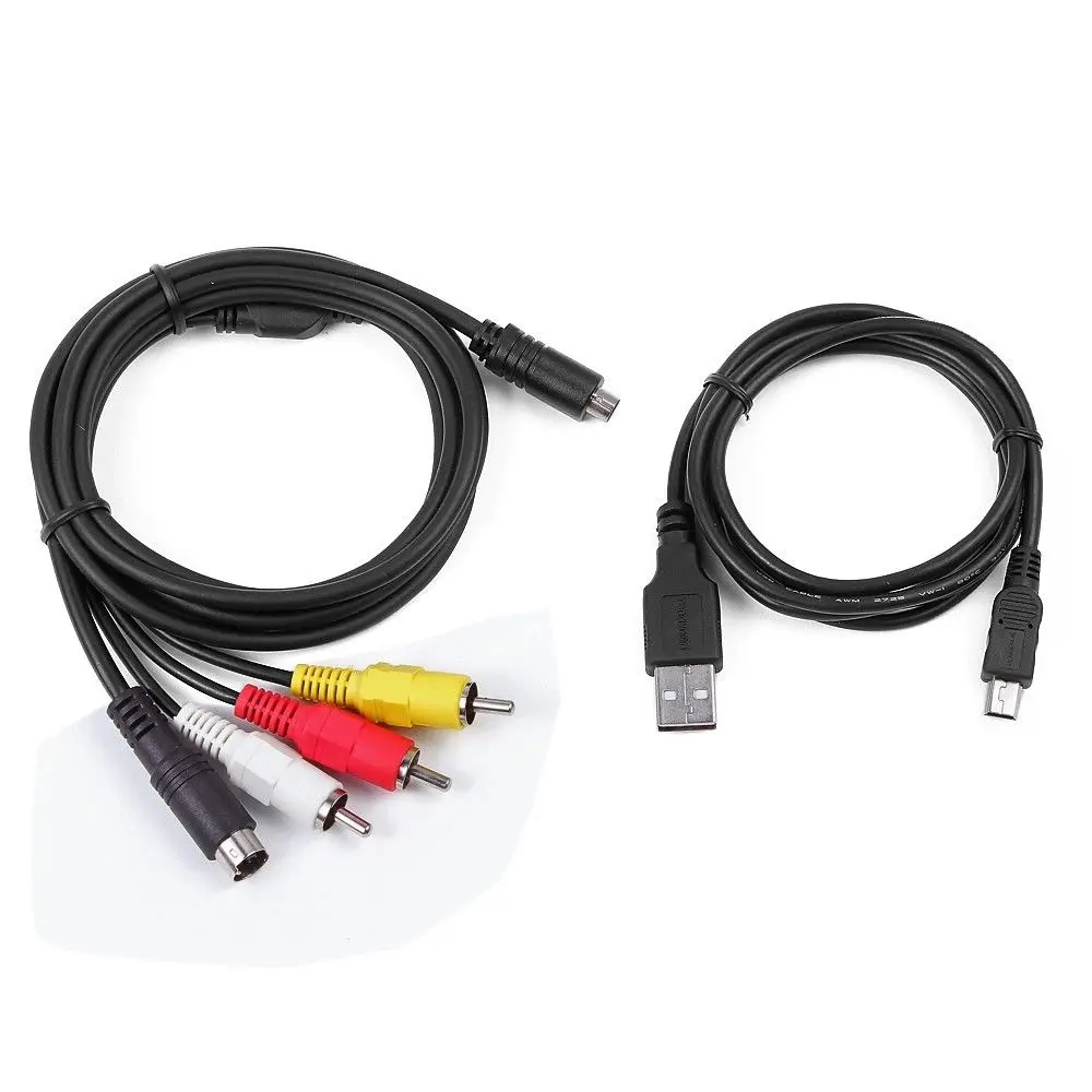 AV A/V wideo telewizyjne + synchronizacja danych USB kabel do SONY DCR-SR37/e DCR-SR46/e DCR-SR47/e