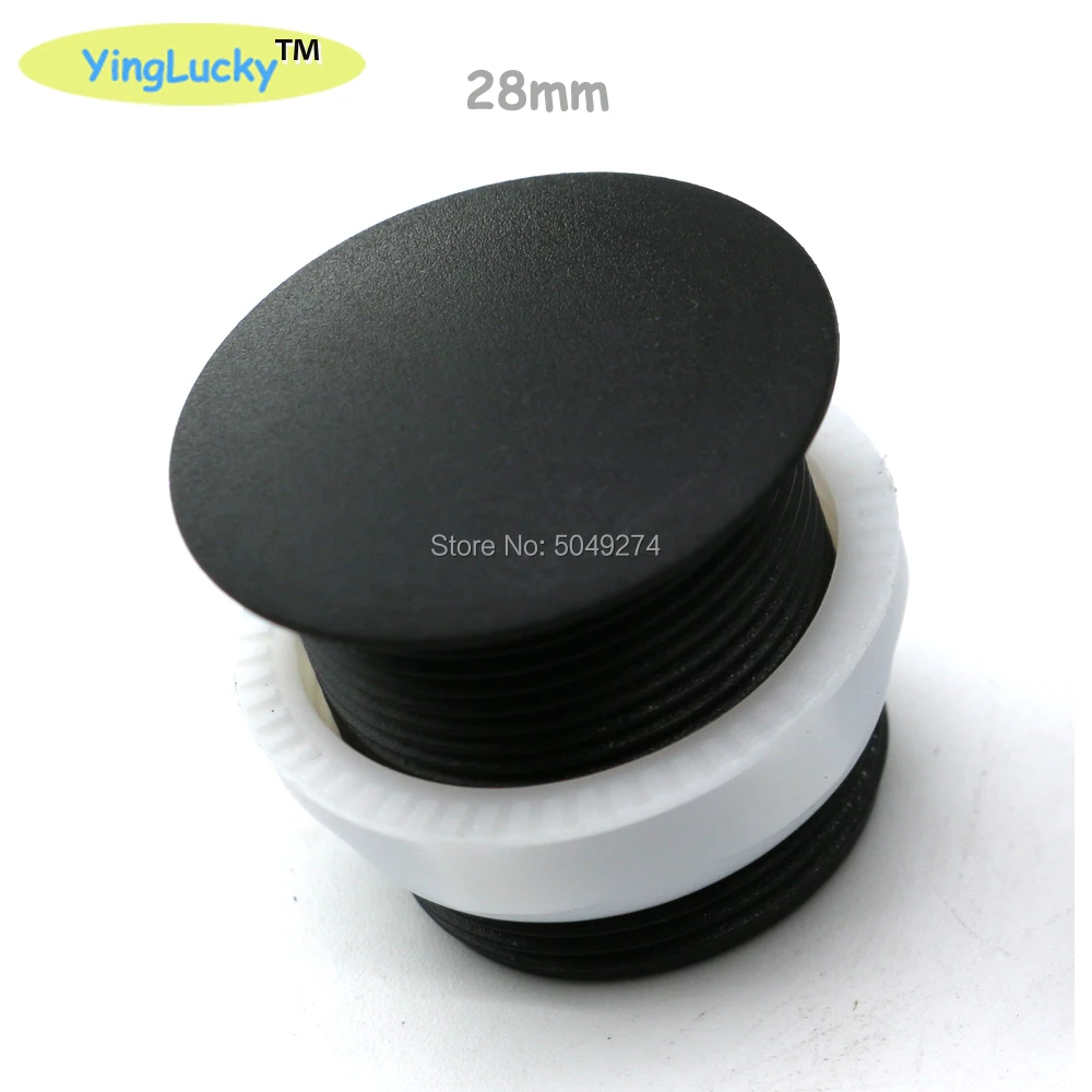 10PCS 24mm 28MM  30mm arcade Button hole plug button cover hole cap Screw in type Black for arcade cabinet