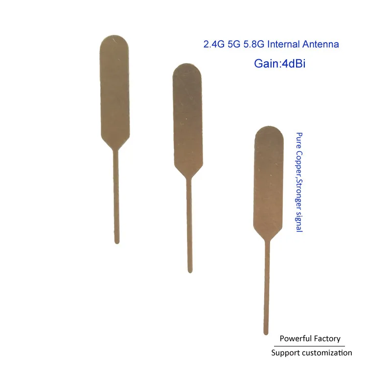 Free Sample 2.4g 5g 5.8G Internal Antenna Wifi Bluetooth Router Copper Omni Aerial 4dBi  100Piece